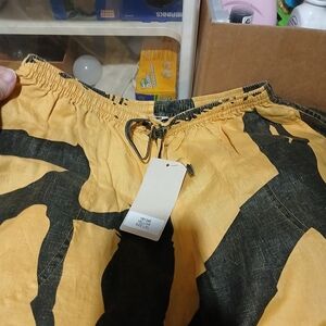 Cheyenne Bold Yellow and Black Drawstring Skirt